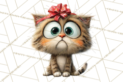 Christmas Chaos Cats PNG Clipart, Funny Pet Christmas Png Product Image 2