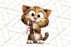 Christmas Chaos Cats PNG Clipart, Funny Pet Christmas Png Product Image 3