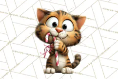 Christmas Chaos Cats PNG Clipart, Funny Pet Christmas Png Product Image 3