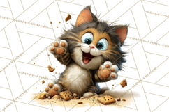 Christmas Chaos Cats PNG Clipart, Funny Pet Christmas Png Product Image 5