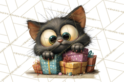 Christmas Chaos Cats PNG Clipart, Funny Pet Christmas Png Product Image 3
