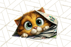 Christmas Chaos Cats PNG Clipart, Funny Pet Christmas Png Product Image 5