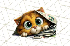 Christmas Chaos Cats PNG Clipart, Funny Pet Christmas Png Product Image 5