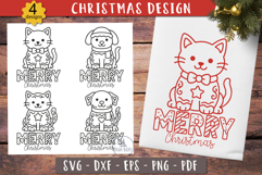 Christmas Cat Dog Gingerbread Merry Christmas SVG