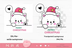 Christmas cat clipart kawaii animals xmas festival png Product Image 2