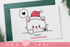 Christmas cat clipart kawaii animals xmas festival png Product Image 3