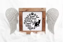 Christmas Cat Memorial Ornament SVG Angel Cat Remembrance
