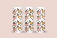 christmas cat outline skinny tumbler sublimation wrap with high resolution and transparant background are for 20oz and 30oz skinny tumbler