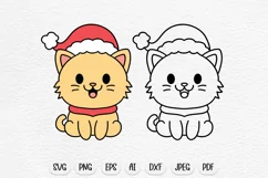 christmas cat svg, cat svg, christmas svg, christmas sublimation, christmas svg files, holiday svg, christmas svg kids, cute cat svg, cute svg, kawaii svg, animal svg, baby animal svg, cute animal svg