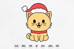 christmas cat svg, cat svg, christmas svg, christmas sublimation, christmas svg files, holiday svg, christmas svg kids, cute cat svg, cute svg, kawaii svg, animal svg, baby animal svg, cute animal svg
