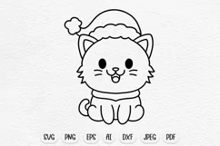 christmas cat svg, cat svg, christmas svg, christmas sublimation, christmas svg files, holiday svg, christmas svg kids, cute cat svg, cute svg, kawaii svg, animal svg, baby animal svg, cute animal svg