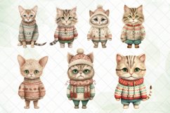 Christmas Cats Sublimation Clipart Product Image 2