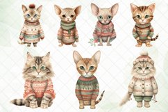 Christmas Cats Sublimation Clipart Product Image 3
