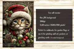Christmas Garden Flag, Christmas Dog Cat Garden Flags, s1 Product Image 3