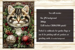 Christmas Garden Flag, Christmas Dog Cat Garden Flags, s1 Product Image 4