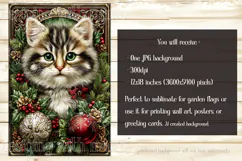 Christmas Garden Flag, Christmas Dog Cat Garden Flags, s1 Product Image 4
