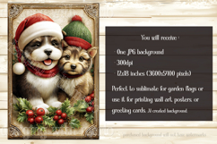 Christmas Garden Flag, Christmas Dog Cat Garden Flags, s1 Product Image 5