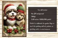 Christmas Garden Flag, Christmas Dog Cat Garden Flags, s1 Product Image 5
