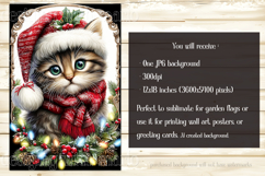 Christmas Garden Flag, Christmas Dog Cat Garden Flags, s4 Product Image 2