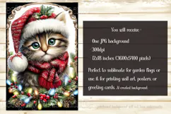 Christmas Garden Flag, Christmas Dog Cat Garden Flags, s4 Product Image 2