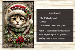 Christmas Garden Flag, Christmas Dog Cat Garden Flags, s4 Product Image 3