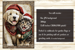 Christmas Garden Flag, Christmas Dog Cat Garden Flags, s4 Product Image 4