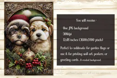 Christmas Garden Flag, Christmas Dog Cat Garden Flags, s5 Product Image 2