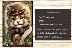 Christmas Garden Flag, Christmas Dog Cat Garden Flags, s5 Product Image 3