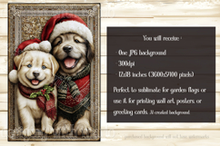 Christmas Garden Flag, Christmas Dog Cat Garden Flags, s5 Product Image 5