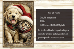 Christmas Garden Flag, Christmas Dog Cat Garden Flags, s6 Product Image 2