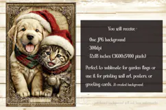 Christmas Garden Flag, Christmas Dog Cat Garden Flags, s6 Product Image 2