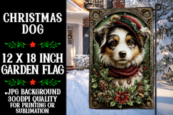 Christmas Garden Flag, Christmas Dog Garden Flag, d29 Product Image 1