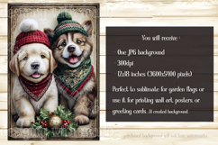 Christmas Garden Flag, Christmas Dog Cat Garden Flags, s2 Product Image 3