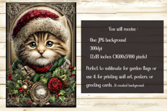 Christmas Garden Flag, Christmas Dog Cat Garden Flags, s2 Product Image 5