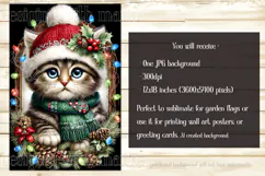 Christmas Garden Flag, Christmas Dog Cat Garden Flags, s3 Product Image 4