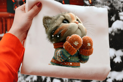 Christmas Cats Clipart Product Image 2