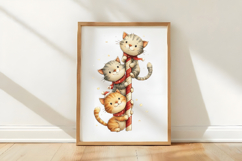 Christmas Cats Clipart Product Image 3