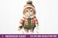 Christmas Cats Clipart, Christmas Cats Sublimation, Christmas Cats watercolor, Watercolor Christmas Cats, Christmas Cats Clip Art, Christmas Cats PNG, Christmas Cats Sublimation PNG, Christmas Cats Clipart PNG, Christmas Cats Watercolor Bundle, Christmas 