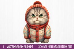 Christmas Cats Clipart, Christmas Cats Sublimation, Christmas Cats watercolor, Watercolor Christmas Cats, Christmas Cats Clip Art, Christmas Cats PNG, Christmas Cats Sublimation PNG, Christmas Cats Clipart PNG, Christmas Cats Watercolor Bundle, Christmas 
