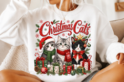 Christmas Cats Sublimation Png Product Image 2