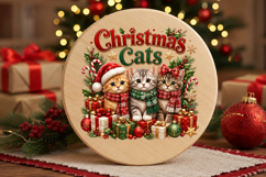 Christmas Cats Sublimation Png Product Image 2