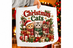 Christmas Cats Sublimation Png Product Image 3
