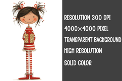 Christmas Character cute girl Sublimation Product Image 2