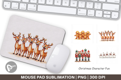 Christmas Character Fun Mouse Pad Product Image 1