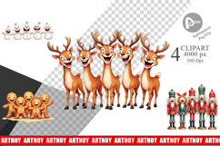 Christmas Character Fun Clipart Product Image 1