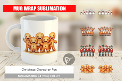 Christmas Character Fun Mug Wrap Product Image 1