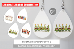 Christmas Character Fun Earring Product Image 1