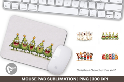 Christmas Character Fun Mouse Pad Product Image 1