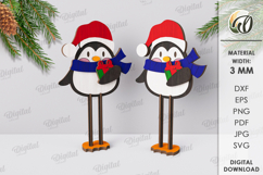 3D Christmas Characters Bundle Lasercut. Christmas decor SVG Product Image 3