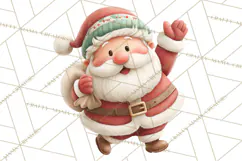 Christmas Characters Clipart PNG Cute Holiday, Santa Png Product Image 2